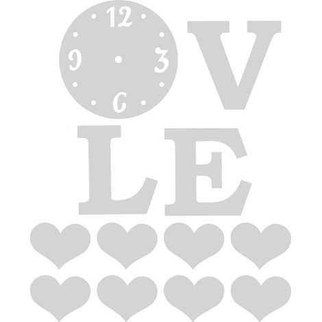 Spiegelaufkleber, rahmenlose Wanduhr, DIY-Dekoration für Wohnzimmer, Schlafzimmer, Silber (1/5)