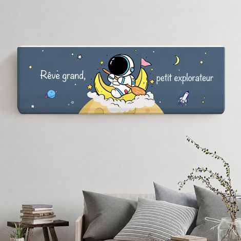 Housse de climatiseur mural en tissu motif Astronaute Fantastique réf 1916 120 g – Livraison gratuite