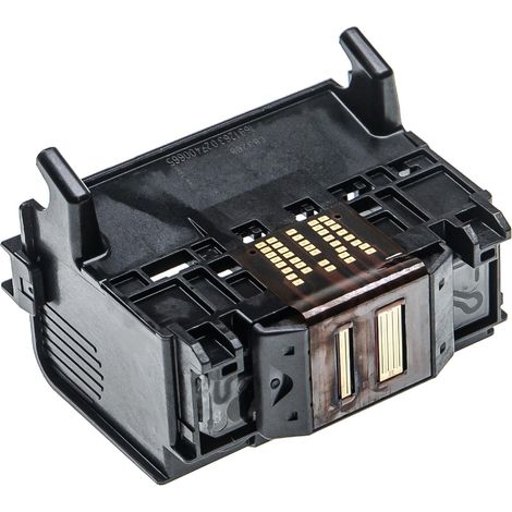 vhbw Printhead compatible with HP Photosmart 5521, 5522, 5524, 5525, 5520 PrinterB/C/M/Y + photo black, 7.3 cm Wide, Refurbished