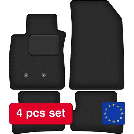 Autofußmatten, maßgeschneiderte Passform, langlebiges Design, schwarz (1/5)