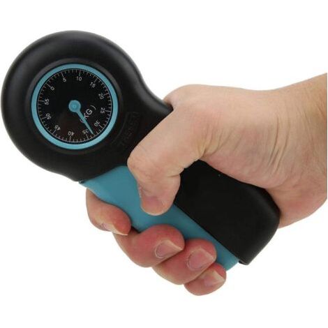 Dynamomètre à Main, Testeur de Force de Préhension Mécanique, Jauge de Préhension pour Mesureur de Force de Préhension(Noir Bleu) (1/5)