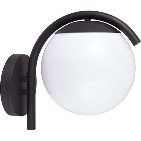 V-TAC Lampada LED con Sfera Opale e Portalampada E27 200280260mm Nero IP44