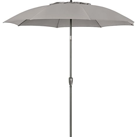 Parasol Ø 250 cm Hauteur 250 cm Aluminium/Polyester Beige (1/5)