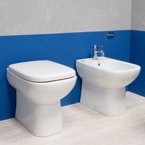 Coppia sanitari filo muro in ceramica serie Origin Rak Ceramics (1/5)