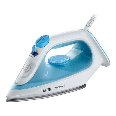 Braun TexStyle 1 Plancha vapor-seco Suela de cerámica 2000 W Azul, Blanco (1/4)
