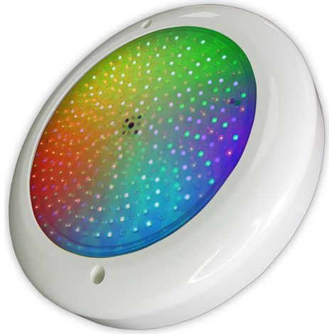 Foco piscina LED superficie Warmpool 30W 12V AC RGB Resina IP68
