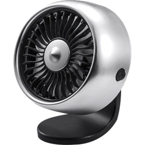 Ventilador multifuncional, silencioso y portátil para coche, con puerto USB, 3 velocidades y luces RGB, ideal para coches, camiones, todoterrenos y autocaravanas.