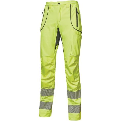 Pantalone soft shell alta visibilità Ren Yellow Fluo tg. 50 (1/3)