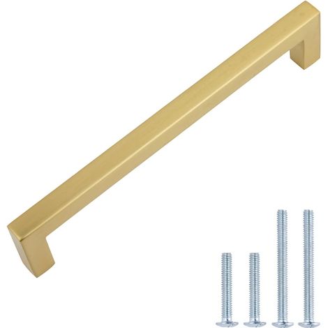 Poignée pour placard Longueur 14 cm (centre des trous 12,7 cm) Champagne doré (1/5)