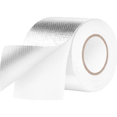 Aluminium-Klebeband, 50 mm x 50 m, wasserdichte Dichtungsbandfolie, Aluminium-Reparaturband, Hochtemperatur-Klebeband für Reparatur, Isolierung, Abdichtung
