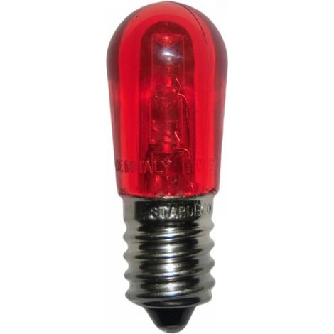 Pezzi 10 lampadine a led e14 vari colori, portalampade p74 per luminarie salento colore: rosso