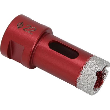 Lot de 2 forets diamantés M14 à filetage femelle pour meuleuse d'angle, pour marbre, 22 mm (1/5)