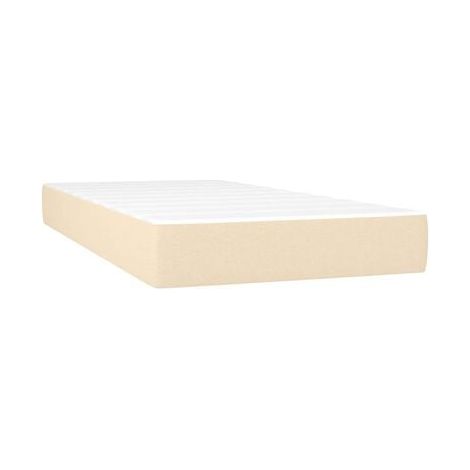 Sommier Snowco, matelas couleur crème (120 × 190 cm, tissu), tissu doux et respirant, pour chambre, décor moderne, facile à assembler (1/5)