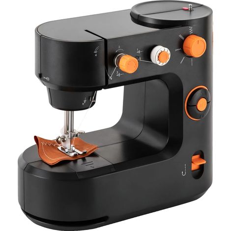 Machine à coudre, design compact, contrôle à deux vitesses (1/2)