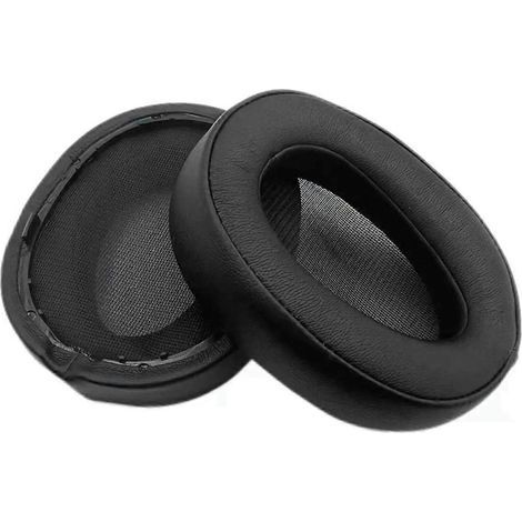paire de coussinets d'oreille noirs pour casque MDR-100AAP 100A H600A (1/5)
