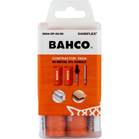 Bahco Sandflex Bimetall-Lochsägen-Satz 20x4 mm + 25x4 mm - 11-tlg. Auftrags-Pack