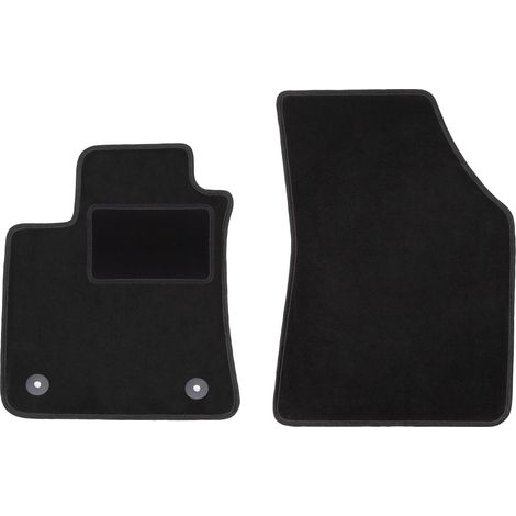Tapis avant noirs pour : Renault Megane IV Grand-Coupé, liftback, break, grandtour, coupé, GT (2015-) (1/5)