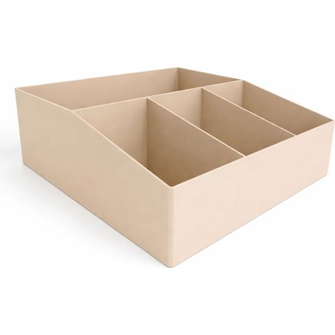 Kaffeeorganizer, beigefarbener Behälter für Zubehör neben der Kaffeemaschine