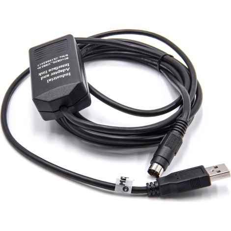 vhbw Cable de programación USB reemplaza USB-1761-CBL-PM02 para radio, negro