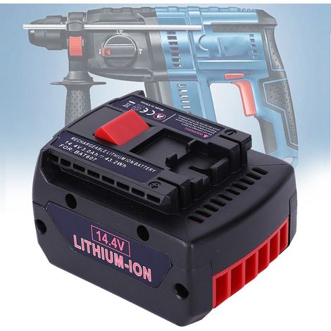 BAT607 Batterie Li-ion Rechargeable 14.4V pour Bosch Perceuse Visseuse Sans Fil Outil Electroportatif 3000mAh (1/5)
