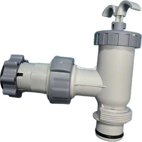 Ensemble de Valve à Piston de Remplaement Intex – 10747 avec Adaptateur 10722 – pour Filtre de Piscine (1/4)