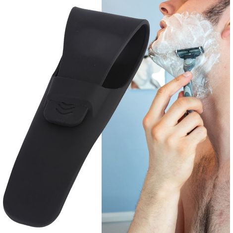 Étui de Transport en Silicone pour Tondeuse Barbe, Pochette de Protection pour Rasoir Électrique (1/5)