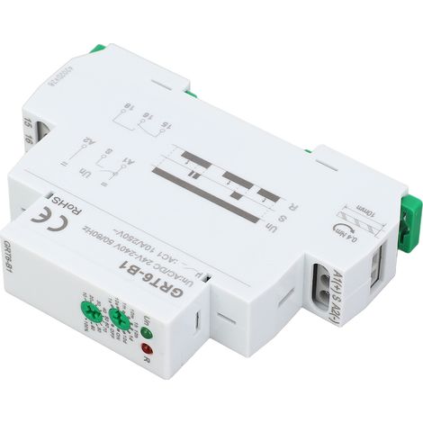 Relais temporisé retard à la coupure 0.1s à 10 jours mono fonction avec voyant LED montage rail DIN sortie SPDT GRT6-B1 (1/5)