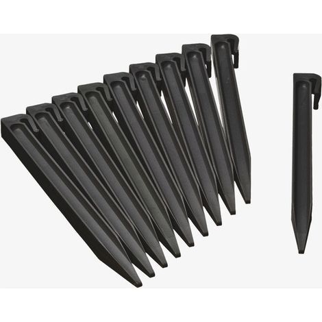 Lot de 10 piquets pour bordure de jardin 15cm (1/4)