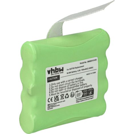 vhbw Akku kompatibel mit Midland LXT317, LXT318, LXT319, LXT320, LXT322, LXT323, LXT324 Funkgerät, Walkie Talkie (700mAh, 4,8V, NiMH)