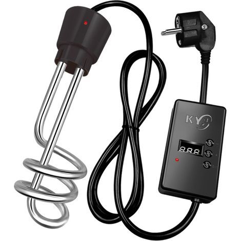 Calentador de baño de 2000 W, calentador de inmersión eléctrico, calentador de inmersión portátil, calentador de inmersión de acero inoxidable, calentador eléctrico para piscinas, inmersión, para pers (1/5)
