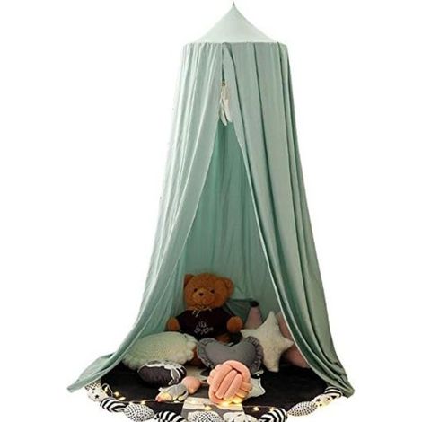Baby-Spielzelt aus Chiffon für Kinderbetten, Höhe: 240 cm, Saumlänge: 260 cm, grün (1/5)