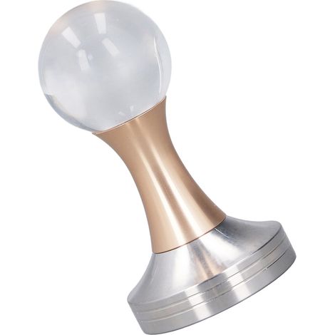 Presse à café à marteau en acier inoxydable avec boule de cristal or rose, 58 mm (1/5)