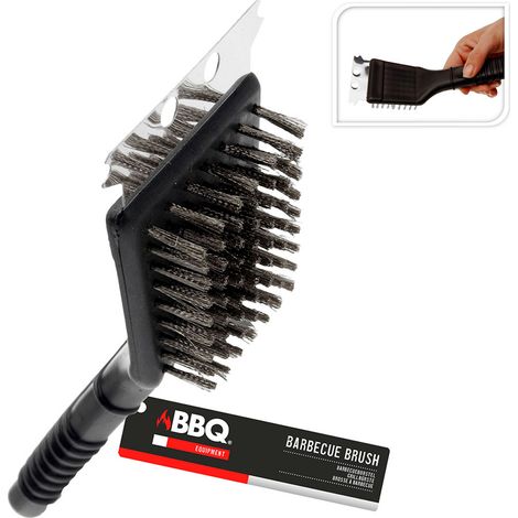 Cepillo con rasqueta para barbacoa, 21 cm (1/2)