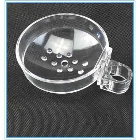 Transparent ABS Porte-Savon de Salle de Pain pour Barre de Douche ,Rond,Diamètre 22mm (1/5)