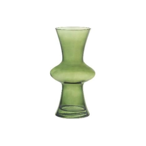 ANDREA HOUSE CR72155 Florero Cristal Verde 13X13X25Cm - ref: CR72155