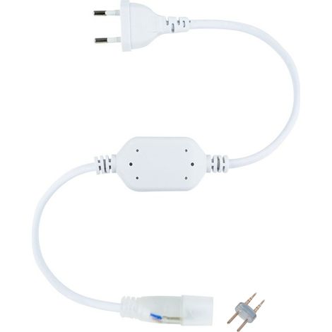 Gleichrichterstromkabel für LED-Neon Flex Lichtschlauch Rund 360 Einfarbig Schnitt jede 100cm Ø17 mm