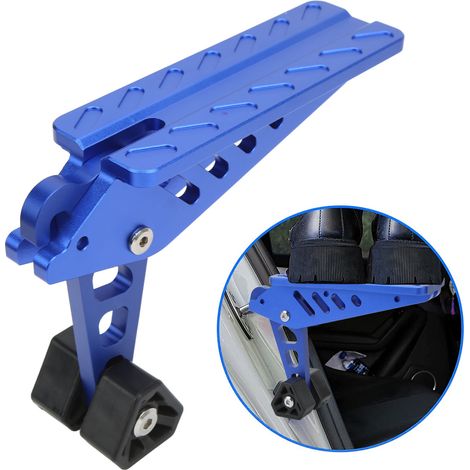 Chariot de porte de voiture pliable avec galerie de toit pliable et loquet relevé jusqu'à une capacité de charge maximale de 400 lb (YC101924-bleu) (1/5)