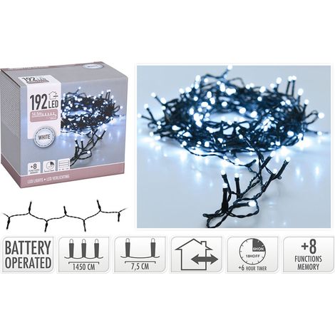 ILUMINACION 192LED INTER. C/BATER.BLNCA - EHLIS