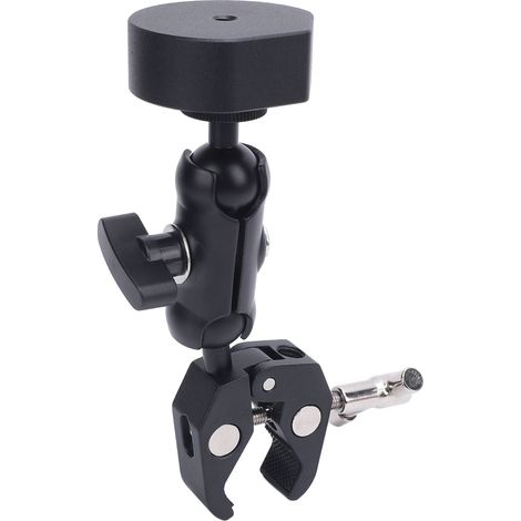 Kit collier support adaptateur satellite réglable en alliage d'aluminium noir pour Mini camping-car mât yacht (1/5)