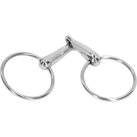 Mors de bride pour cheval en acier inoxydable, mors articulé à rouleau de mastication, 135 mm (1/5)