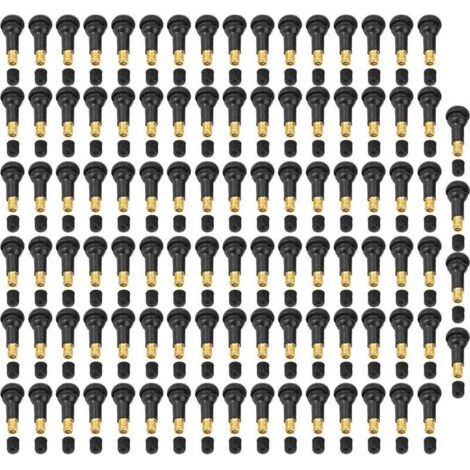 100 pièces de rechange universel pour moto de voiture Snap dans la tige de valve de pneu de pneu (TR413)