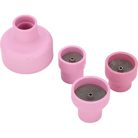 WIG-Keramikdüsensatz 12 14 16 24 2,4 mm Zentrierbohrung für Schweißgeräte, rosa (1/5)