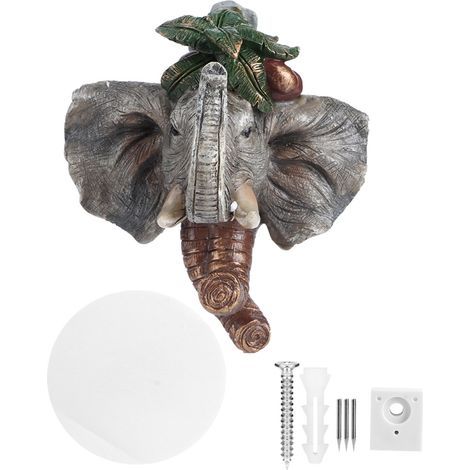 Cadeau de Juillet Crochet Mural, Crochet de Salle de Bain, Porte-Serviette Crochet Suspendu Crochet sans Clou pour Cuisine Maison Salle de Bain Chambre Coucher(Elephant (Vintage)). (1/5)