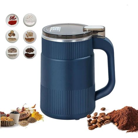 Moulin à café électrique pour grains de café, épices et noix, idéal pour la cuisine, la maison, le bureau et les voyages.-AquaForge (1/5)