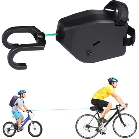 Corde de remorquage de vélo rétractable,Barre Traction Velo Enfant,Câble de Traction,Corde de Traction pour Enfants,Corde de Traction pour VTT (1/5)