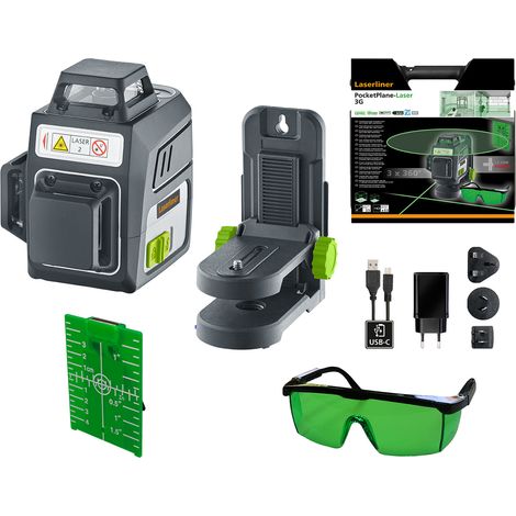 Láser verde tridimensional LASERLINER 036.700A - PocketPlane-Laser 3G (1/5)