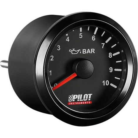 Black Analogue Gauge Series, Pressione olio - Ø 2” (52 mm)
