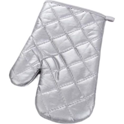 Gants de four matelassés argentés, gants de four à micro-ondes, gants de four antidérapants, gants d\'isolation thermique, gants de four en coton pour accessoires de cuisine (1/5)