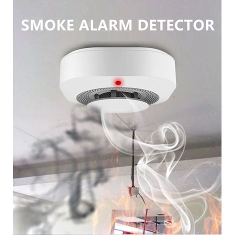 FLITI Wireless Photoelectric Smoke Detector, Audible and LED Fire Alarm, 9V Battery Operated, Easy Installation, UL217 Certified, for Home Kitchen Office Hotel Warehouse, 4 Inch Diameter (1/5)