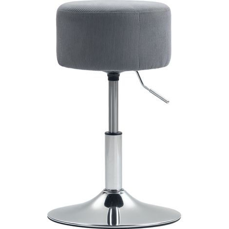 Table réglable hauteur 52-66 cm Tapizado en Pana Giratorio 360° Gris